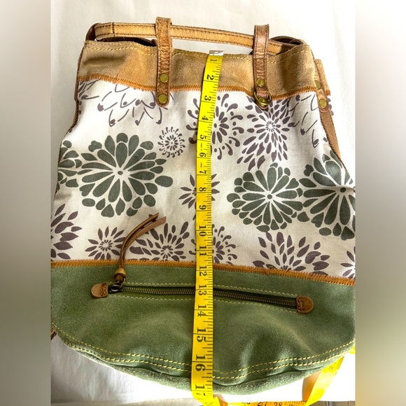 Lucky Brand Women Floral Print Cotton/Suede/Leather Backpack Shoulder Bucket Bag main image 9